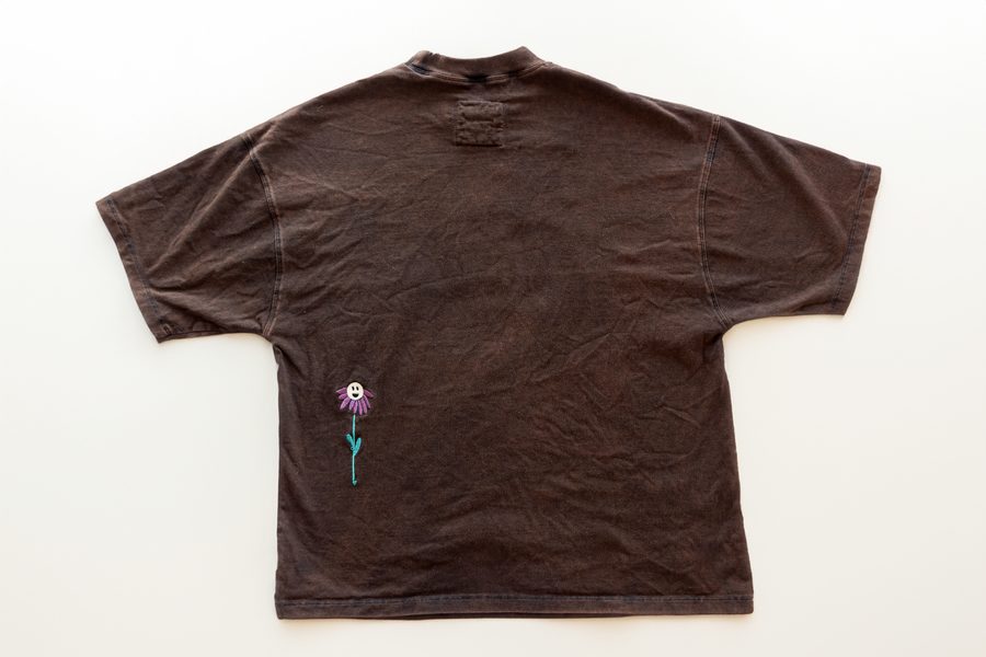 Normandy Flowers tee — back detail