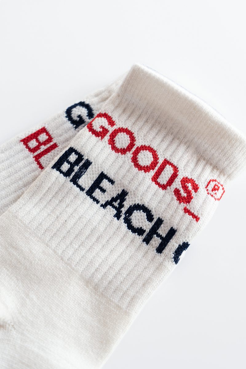 BLEACH socks — cream knit
